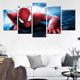 Tableau Spider Man Multi 5 Panneaux Modulaire Mur Art HD Chambre D'enfants Salon