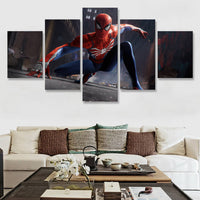 Tableau HD Spiderrman 5 Panneaux Art Moderne Peinture Photo Pour Salon Décoration