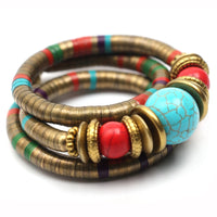 Bracelets tibétains Fashions Magnifique Décoration Vintage Femmes Incrustation perle
