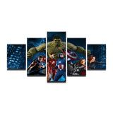 Magnifique Tableau HD Imprimé Peinture Sur Toile  Avengers 5 Pcs De haute Qualité