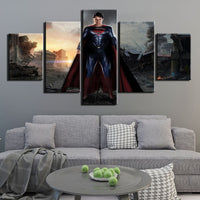 Magnifique Tableau Décoratif Superman HD Toile Peinture Moderne 5 Pcs Impressions