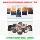 Cadre 5 Pièce HD Imprimer Iron Man Marvel Film Affiche Peinture Toile Mur Art Photo Déco