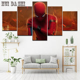 Toile Peinture HD Moderne Affiche Pour Le Salon Cadre 5 Pièces Modulaire Spider-man