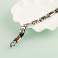 Bracelets Tungstènes avec Aimant Magnétique bijou De Charme Délicat Rectangle De Bois