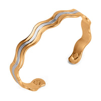 Bracelet Fashion En Cuivre Pur 6 Aimants Santé Magnétiques Balance Unisexe