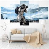 Tableau Peinture HD 5 pièces Toile Star Wars Wall Art Home Décor Pour Salon Chambre