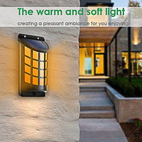 Lampe Solaire LED De Jardin Lumière Extérieure 66LED Flamme Solaire Vacillante Torche