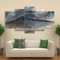 Tableau Déco HD Image Sur Toile Mur Art Salon 5 Panneaux Star Wars Modulaire