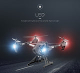 JD-11 Selfie Drone Cam HD 2MP Long Volant 2.4G WiFi FPV Télécommande 4coptère 6-Axis