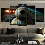 Tableau Déco Salon HD Imprimé Moderne Mur Art Peinture 5 Panneaux Film Star Wars