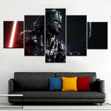 Tableau Décoratif HD Imprimé 5 Pièce Toile Art Star Wars Empire Dark Vador Peinture