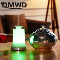 Diffuseur DMWD LED Humidificateur à Ultrason Léger Aroma Huile Essentielle Mini Lampe