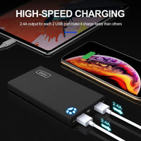 10000mAh 4.8A Power Bank Double 2 USB Chargeur Portable Powerbank Universelle
