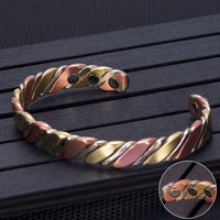 Jolie Bracelets Santé En cuivre torsadés pour femmes Rose Gold-couleur Santé Énergie