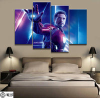 Tableau Multi Panneaux HD Cadre 4 Panneaux Image Marvel Iron Man Film Impression
