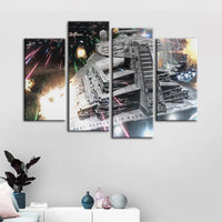 Tableau Peinture HD Mur Art Décoration Imprimer Star Wars Rebel Flotte Moderne Salon