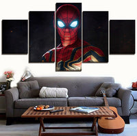 Toile Peinture HD Imprimé  Affiche 5 Panneaux Film Avengers 3 Infinity War Spiderman