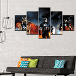 Tableau 5 Panel Film Avengers Guerre Civile Infinity War Super Héros Wall Art Picture