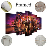 Tableau Toile HD 5 Pièces Affiche de film Avengers Infinity War  Wall Art Photos Peinture