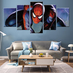 Spiderman Décoration Chambre D'enfants Salon Mural HD Imprimer 5 Panneau Module