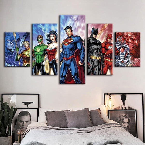 Original Tableau Toile Peinture Impressions Mur Art Film Marvel Comics Cadre Modulaire