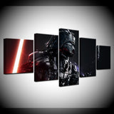 Tableau Décoratif HD Imprimé 5 Pièce Toile Art Star Wars Empire Dark Vador Peinture