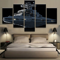 Tableau 5 pièces HD Star Wars Cuirassé Impérial Star Destroyer Moderne Décoration