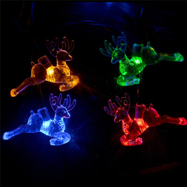 Guirlande Electrique Lumineuse Féerique Solaire 20 LED Multicolore Arbres De Noël