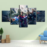 Tableau Décoratif HD Imprime 5 Panneaux Impressions Sur Toile Peinture The Avengers