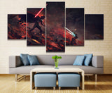 Tableau HD Déco Modulaire Toile Image 5 Pièces Star Wars Film Art Peinture Affiche