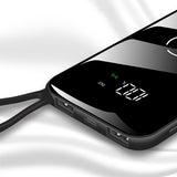 Banque puissance induction étanche plein écran Portable 30000 MAh 2 USB tous Phone