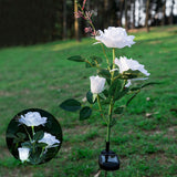Très jolie Lampe Solaire De Paysage Jardin 4 Saisons De Fleur De Rose À Energie Solaire