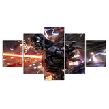 Tableau Dark Vador HD Modulaire 5 Pièces Toile Mur Art Peinture Film Star Wars Photo