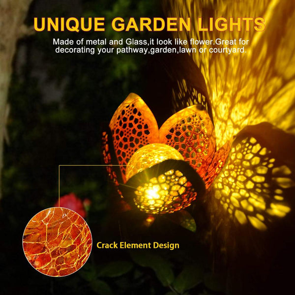 Magnifique Et Original Fleur Lampe Solaire Pour Chemin Extérieur Jardin Pelouse Patio
