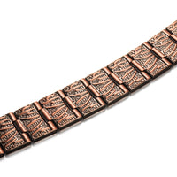 Bracelet de soulagement de la douleur magnétique en cuivre pur Vintage pour homme
