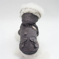 Vêtements d'hiver pour petit chiens de compagnie manteau veste  chauds Yorkies Chihuahua