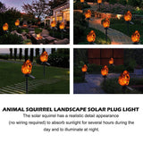 Lampes solaires de jardin Pour Pelouse Forme d'écureuil Lampe animale Lampe Paysage
