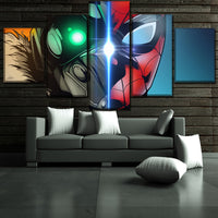 Tableau Décoratifs Chambre Mur Art 5 Pièces Film Spider-Man Retrouvailles Photos HD