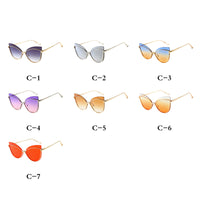 Lunettes de soleil tendance design oeil de chat pour femmes Fashion de qualité UV400