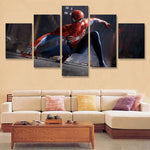 Tableau HD Spiderrman 5 Panneaux Art Moderne Peinture Photo Pour Salon Décoration