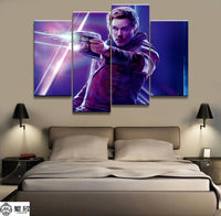 Tableau Déco HD Cadre 4 Panneaux Image Marvel Star-Lord Film Impression Sur Toile