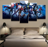 Tableau 5 Pièce HD Capitaine Amérique Iron Man Avengers End game Films Art Posters