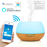 Diffuseur d'arôme de contrôle 300ML APP Fonctionne avec Amazon Alexa Google Home