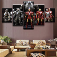 Moderne Toile HD Mur Art Affiche Cadre Décoration Chambre Enfants 5 Pièces Iron Man