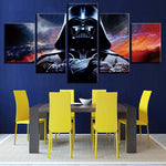 Tableau Déco HD Affiche Mur Modulaire Image Moderne 5 Panneaux Film Star Wars