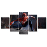 Tableau HD Spiderrman 5 Panneaux Art Moderne Peinture Photo Pour Salon Décoration