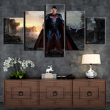 Magnifique Tableau Décoratif Superman HD Toile Peinture Moderne 5 Pcs Impressions