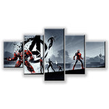 Tableau Marvel Multi Panneaux HD Avengers Toile Posters Déco Mur Art Cadre 5 Pièces