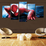 Tableau Spider Man Multi 5 Panneaux Modulaire Mur Art HD Chambre D'enfants Salon