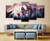 Tableau Cadre 5 Panneaux HD Image Marvel Avengers Film Impression Peinture Sur Toile